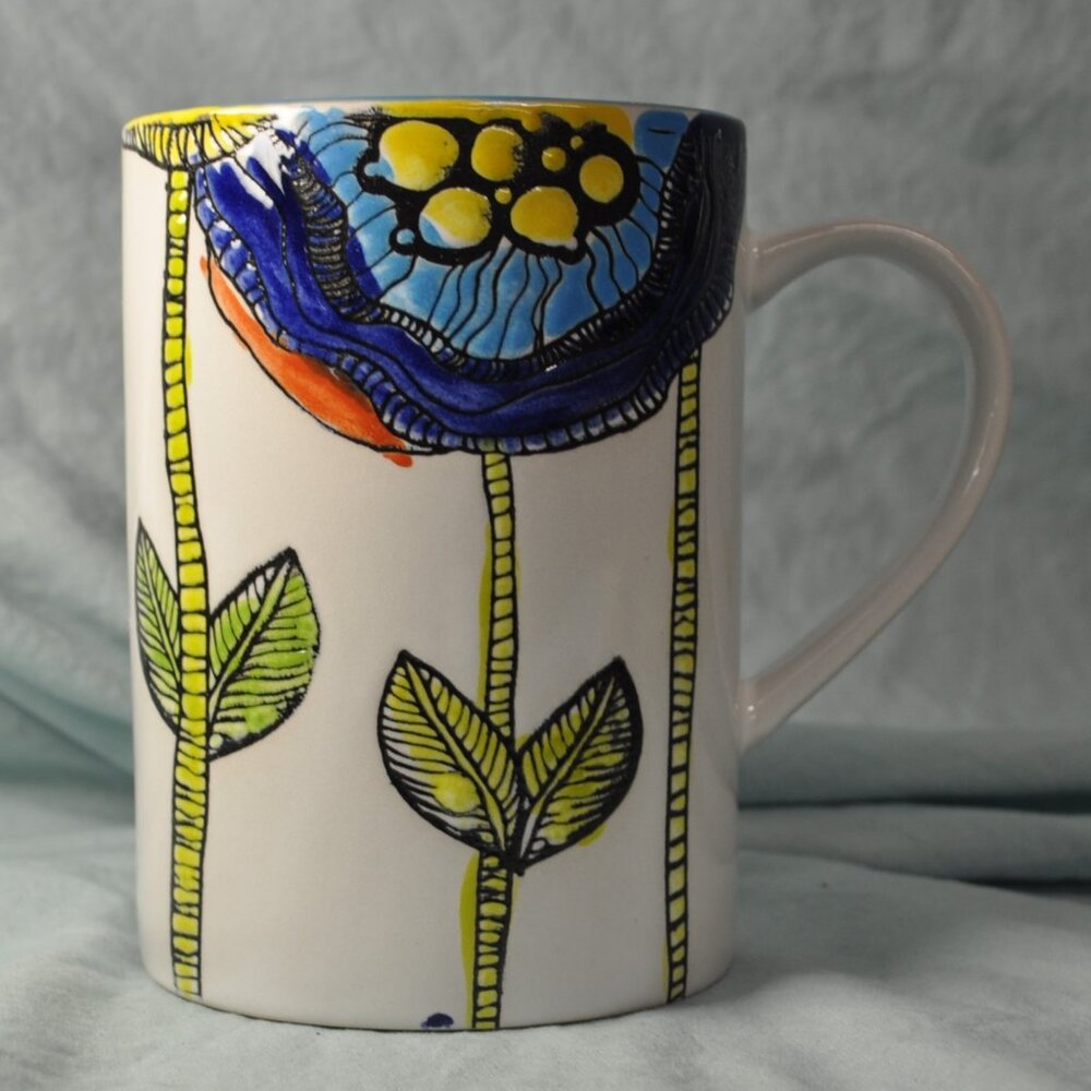 *BOGO mugs* 20 oz mug spectrum floral design (w927)